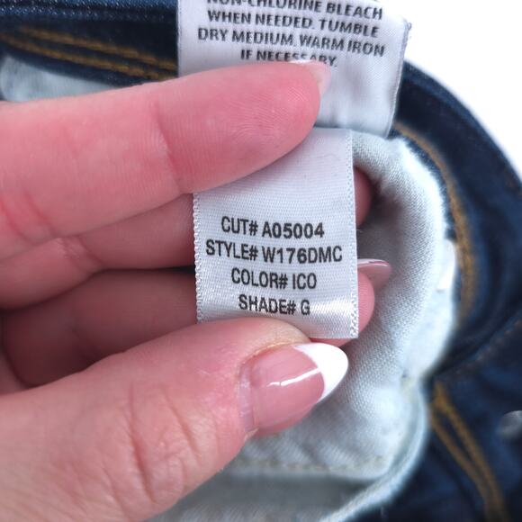 Hudson Y2K Classic Backflap Pocket Straight Leg Mid Rise Dark Wash Denim Jean 27 - Picture 9 of 13